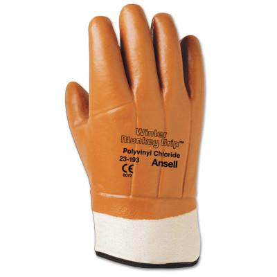 ANSELL Vinyl Gloves, 10, Orange