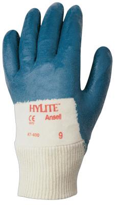 ANSELL HyLite Palm Coated Gloves, 8.5, Blue