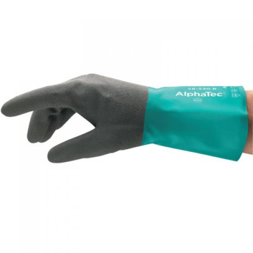 AlphaTec Gloves, 8, Black/Teal