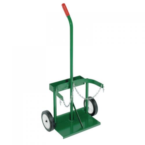 Small Dual-Cylinder Carts with Tool Tray, 7 in Solid Rubber, Plastic Rim Wheels