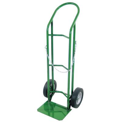 Single-Cylinder Delivery Cart, 12 in dia Cylinders, 10 in Solid Rubber Wheels