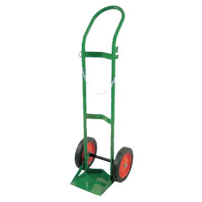 Single Cylinder Heavy-Duty Medical Cart, for 9.5 in Cylinder, 10 in Rubber/Steel Rim