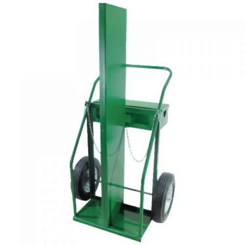 Heavy-Duty Single Cylinder Delivery Cart, 10" Solid Tires
