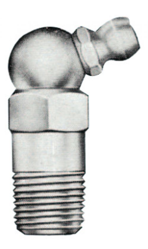 Hydraulic Fittings, Elbow - 65°, 1 7/32 in, Male/Male, 1/8 in (PTF)