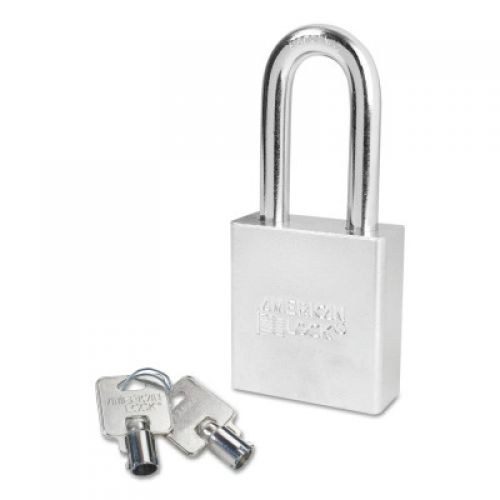 Steel Padlocks (Square Body w/Tubular Cylinder), 3/8 in Diam., 2 in Long