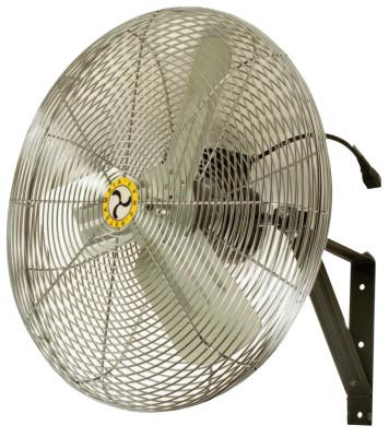 AIRMASTER Commercial Non-Oscillating Air Circulator, Wall/Ceiling, 24 in, 1/4 hp, 3-Speed