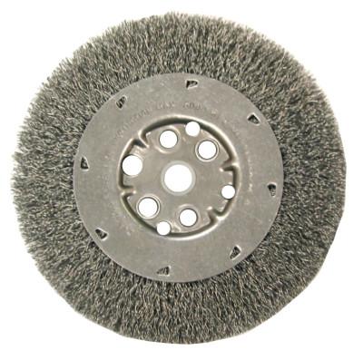 ANDERSON BRUSH Narrow Face Crimped Wire Wheel-DM Series, 6 D x 7/16 W, .0104 Carbon, 6,000 rpm