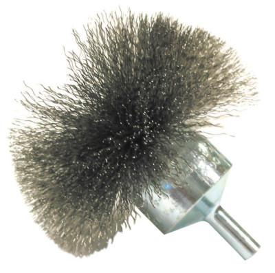 ANDERSON BRUSH Circular Flared End Brushes-NF Series, Carbon Steel, 20,000 rpm, 1 1/4" x 0.008"