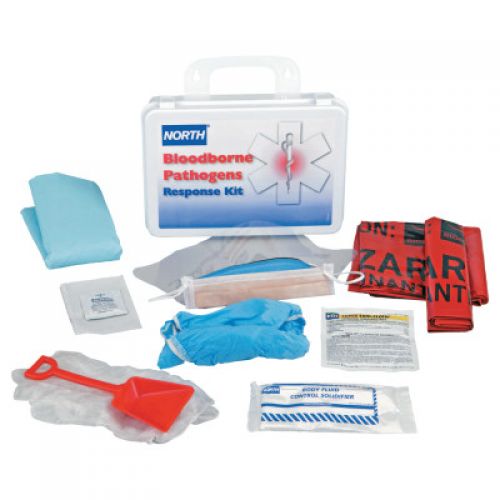 Bloodborne Pathogen Response Kits, Personal Protection, Plastic, 24 Unit