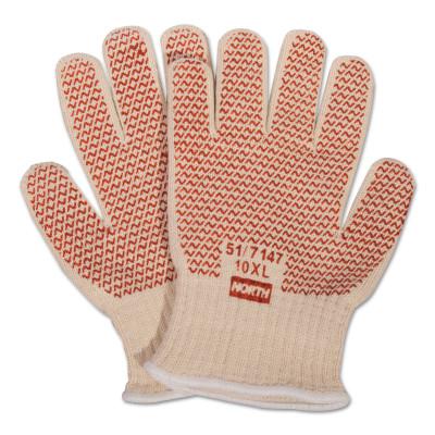 Grip N Hot Mill Nitrile Coated Glove, Cotton, Natural White, Medium