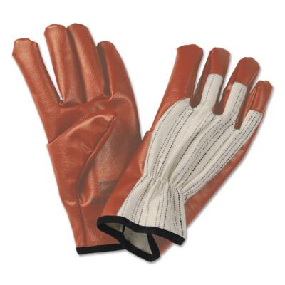 HONEYWELL NORTH Worknit HD Supported Nitrile Gloves, Band, Cotton, Large, Beige