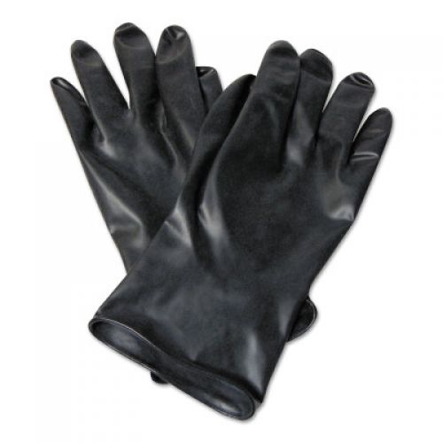 Chemical Resistant Butyl Glove, Size 10, Black, 13 mil, Smooth