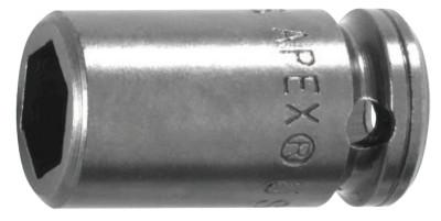 APEX 1/4" Dr. Standard Sockets, 08471, 1/4 in Drive, 1/4 in, 6 Points