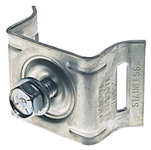 Brack-It Single-Bolt Flared Leg Mounting Bracket, 5/16 in-18 x 3/4 in W, Stainless Steel, Includes Washers and SS Bolt