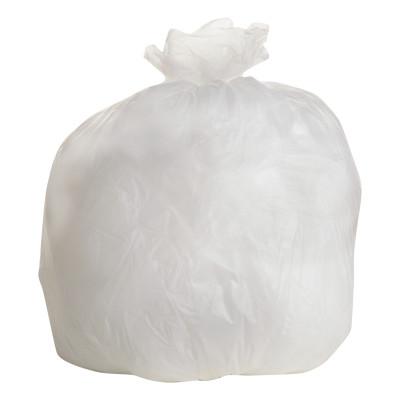 High-Density Can Liner, 40x46, 45gal, 19mic Equiv., Natural, 25 Bags/Roll