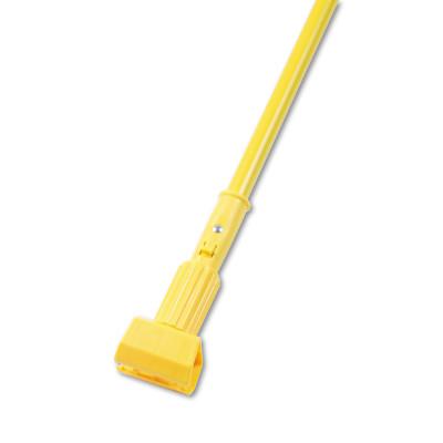 Plastic Jaws Mop Handle for 5 in Wide Mop Heads, 60 in Aluminum Handle, Yellow