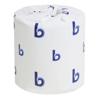 BOARDWALK Two-Ply Toilet Tissue, White, 4 x 3 Sheet, 400 Sheets/Roll