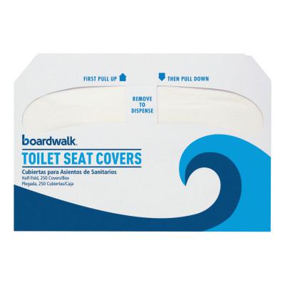BOARDWALK Premium Half-Fold Toilet Seat Covers, 250 Covers/Sleeve