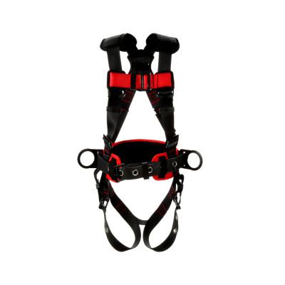 Protecta Construction Style Positioning Harness, Standard, D-Rings, Leg Buckles, Small, Pass-Through Chest Connection