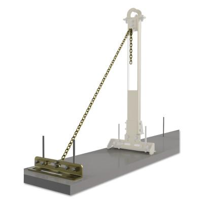 SecuraSpan Rebar/Shear Stud HLL Tie-Back Bases with Chains, Tie-Back Base