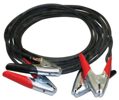 Booster Cables, 4 AWG, Red/Black Clamps, 20 ft, Black Cords