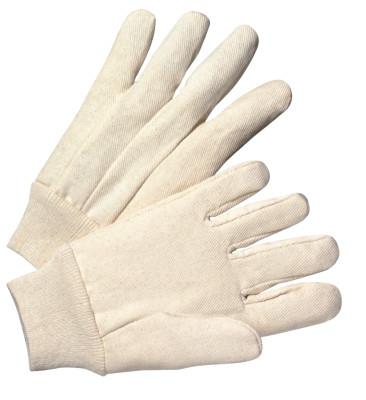ANCHOR BRAND 1000 Series Canvas Gloves, Large, White, Knit-Wrist Cuff