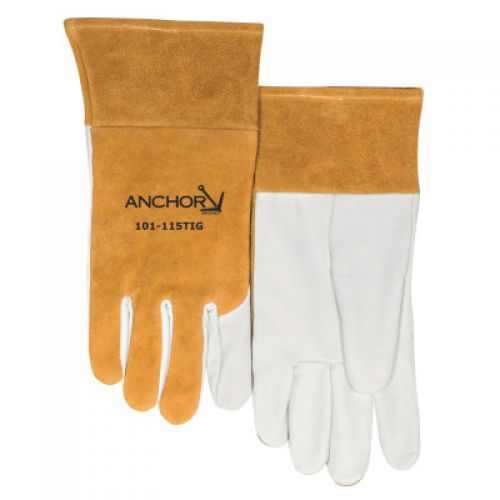 MIG/TIG Welding Gloves, Capeskin, Medium, White