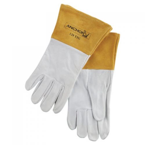120-TIG Capeskin Welding Gloves, X-Large, White/Tan