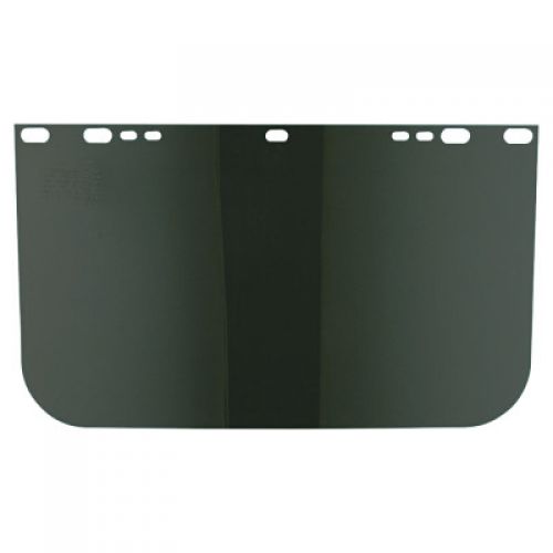 Visor, Dark Green, Unbound, 9 in x 15-1/2 in, For Jackson Safety Head Gear/Cap Adaptors