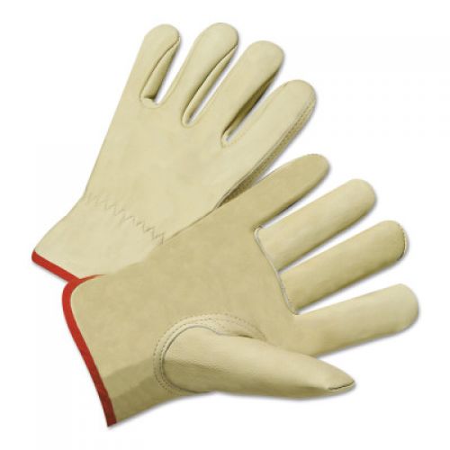 Standard Grain Cowhide Leather Driver Gloves, 2X-Large, Unlined, Tan