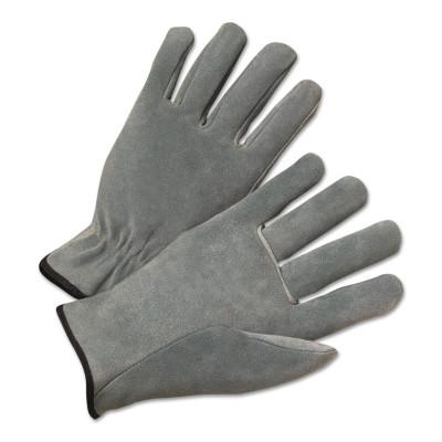 ANCHOR BRAND 4400 Series Split Cowhide Leather Driver Gloves, Small, Unlined, Pearl Gray