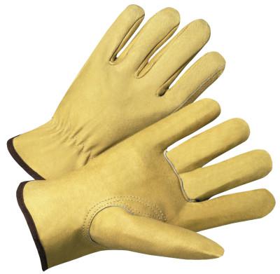 Premium Grain Pigskin Driver Gloves, Medium, Unlined, Beige