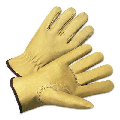 ANCHOR BRAND 4800 Series Premium Grain Pigskin Driver Gloves, Small, Unlined, Beige