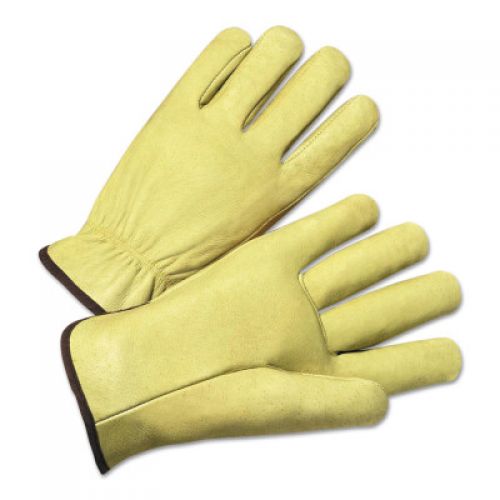 Standard Grain Pigskin Driver Gloves, Medium, Unlined, Tan