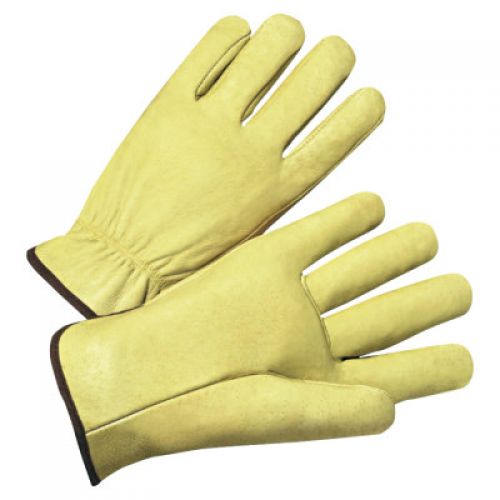 Standard Grain Pigskin Driver Gloves, X-Large, Unlined, Tan