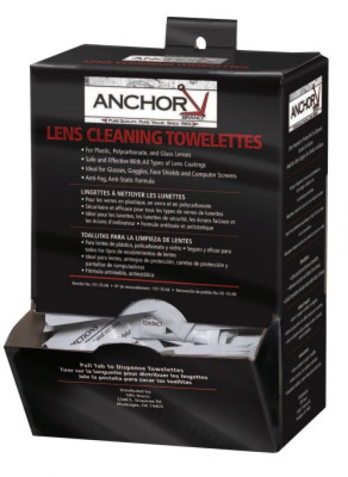 Lens Cleaning Towelette Dispenser, 100 per Box