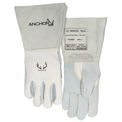Anchor Brand Premium Welding Gloves, Deerskin, Large, Pearl
