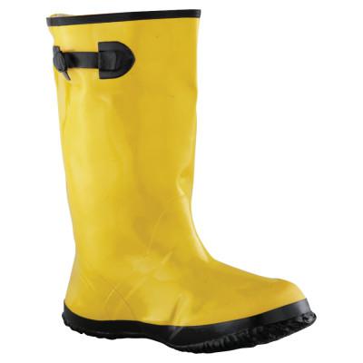 ANCHOR BRAND 17 in Overshoe Slush Boots, Size 11, Rubber, Hi-Vis Yellow