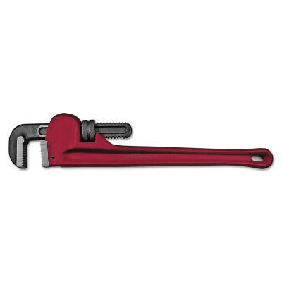 ANCHOR BRAND End Pipe Wrenches, 15Â° Head Angle, Drop Forged Steel Jaw, 24 in