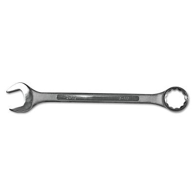 Jumbo Combination Wrench, 1-1/8 in Opening, 21-1/4 in L, 12 Point, Nickel Chrome Plated Finish