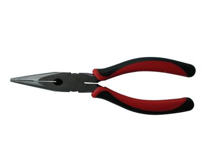 Solid Joint Long Nose Pliers, Drop Forged Steel, 8 in
