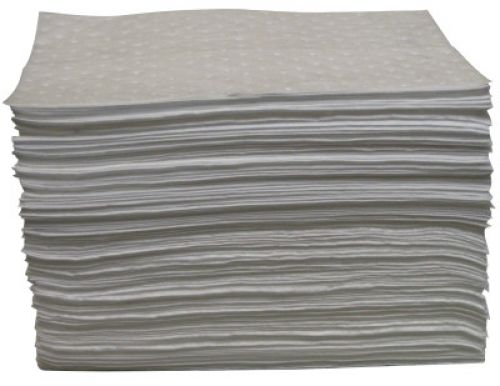 Oil-Only Sorbent Pad, Light-Weight, Absorbs 17 gal, 15 in x 17 in