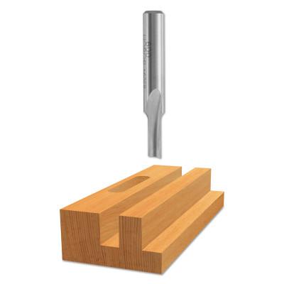 HSS Plunge Cutting Straight Router Bits, 1/8 in Cutting Diam, Wood