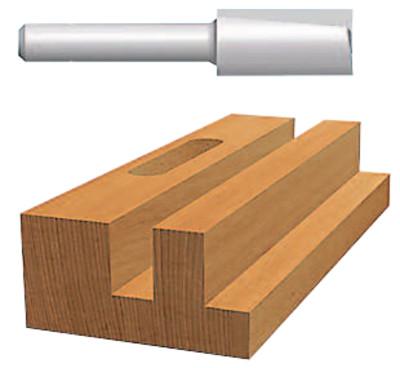 HSS Plunge Cutting Straight Router Bits, 1/2 in Cutting Diam, Wood