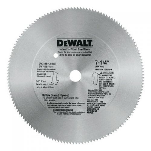 Two 2 DeWalt 7-1/4" 140T Industrial Grade Steel Circular Saw Blades 