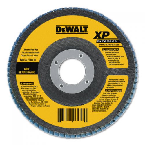 High Performance T29 Flap Disc, 4-1/2 in, 80 Grit, 5/8 in - 11 Arbor, 13,300 RPM