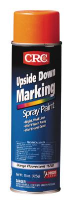 Upside Down Marking Paints, 20 oz Aerosol Can, Fluorescent Orange