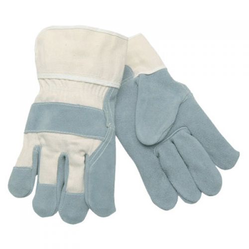 Select Split Cow Gloves, X-Large, Gray/White