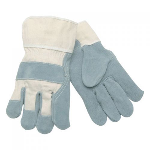 Select Split Cow Gloves, 2X-Large, Gray/White