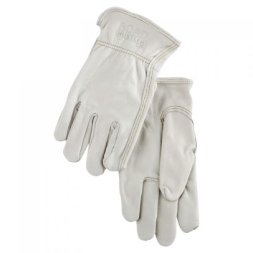 Unlined Drivers Gloves, Premium Grade Cowhide, X-Large, Keystone Thumb, Beige